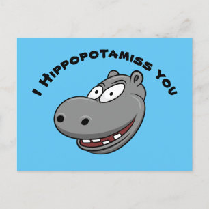 I Hippopotamis You Postkarte