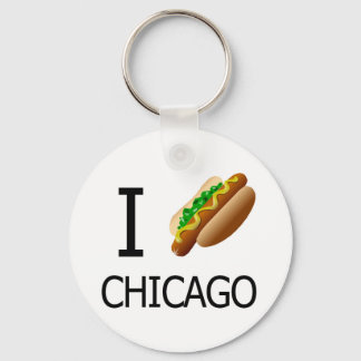 I Hotdog Chicago Keychainx Schlüsselanhänger