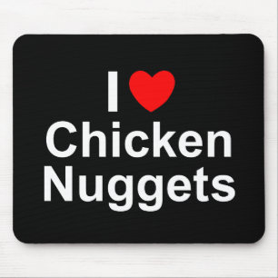 I Huhn-Nuggets der Liebe-(Herz) Mousepad