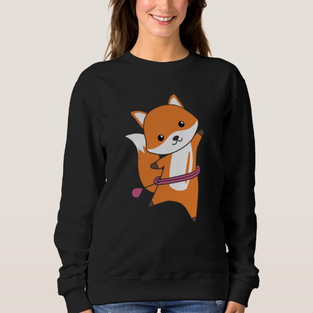 I Huller Niedlich Fox Funny Foxes Sweatshirt (Vorderseite)