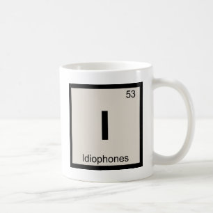 I - Idiophone Musik Chemie Periodensystem Tasse