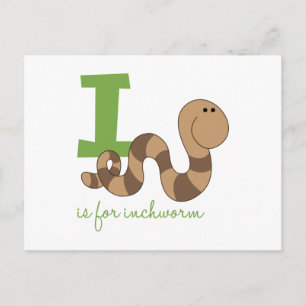 I is for inchworm postkarte
