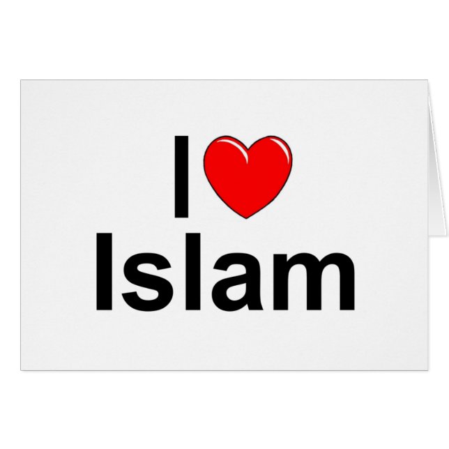 I Islam der Liebe-(Herz) (Vorderseite (Horizontal))