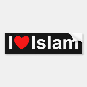 I Islam der Liebe-(Herz) Autoaufkleber