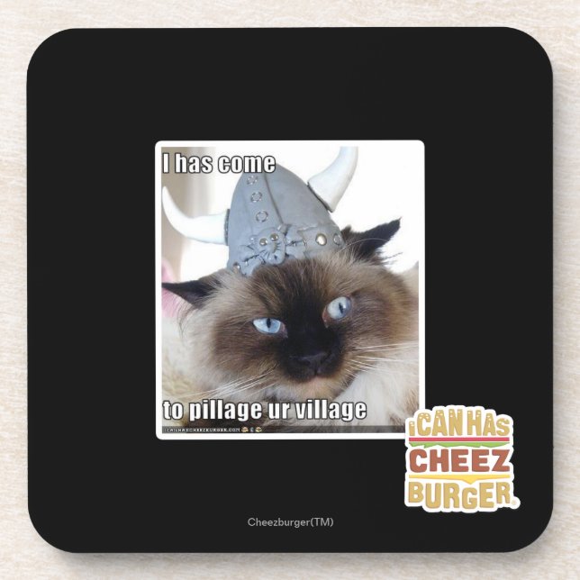 I ist gekommen, ur Dorf zu plündern Getränkeuntersetzer (Vorderseite)