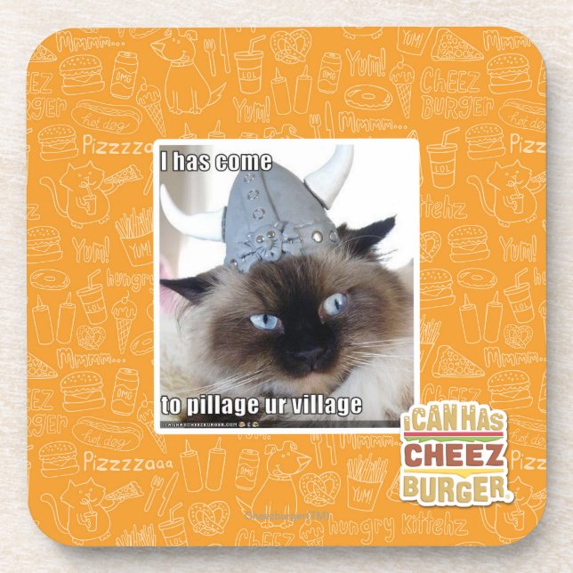I ist gekommen, ur Dorf zu plündern Getränkeuntersetzer (Vorderseite)