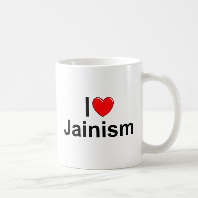 I Jainismus der Liebe-(Herz) Tasse (Rechts)