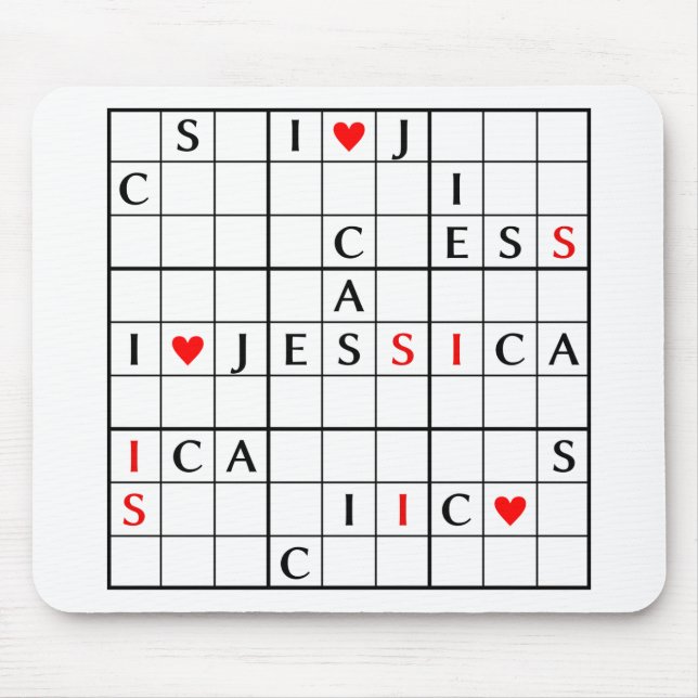I♥JESSICA MOUSEPAD (Vorne)