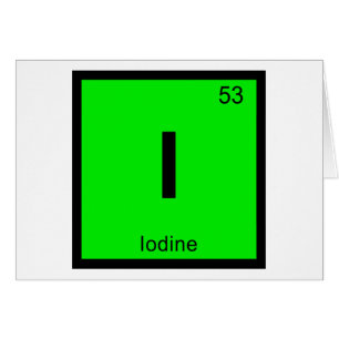 I - Jod Chemie Periodensystem Symbol