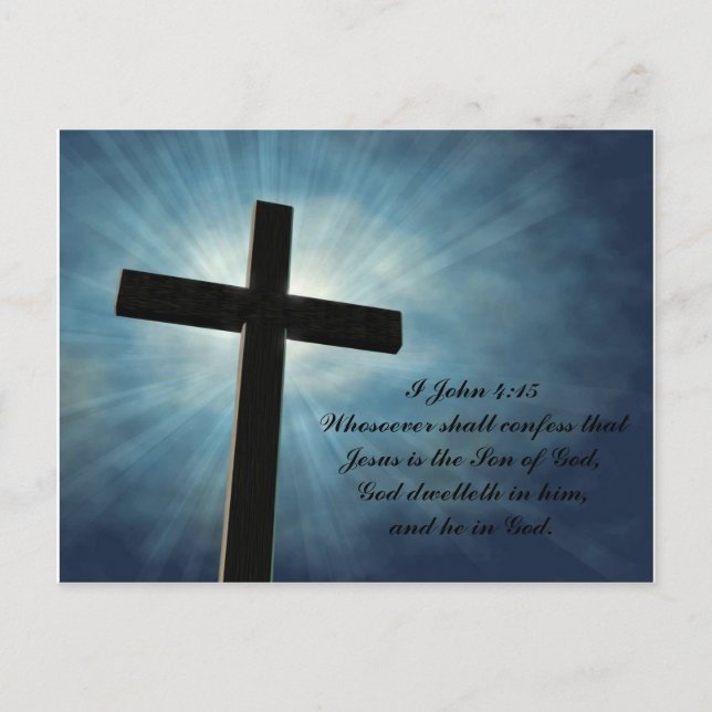 I John 4:15 Postkarte (Vorderseite)