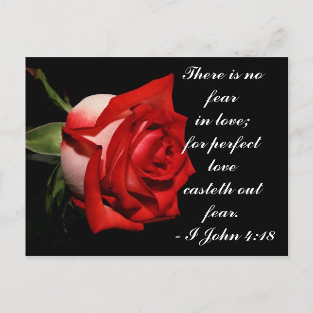 I John 4:18 Postcard Postkarte (Vorderseite)