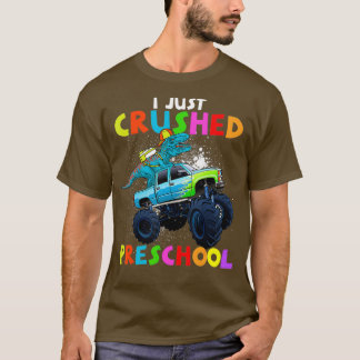 I just Crushed Preschool Dinosaur TRe Gaming T-Shirt