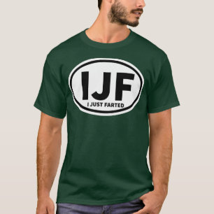 I just Farb Sticker IJF Abkürzung Oval Sticke T-Shirt