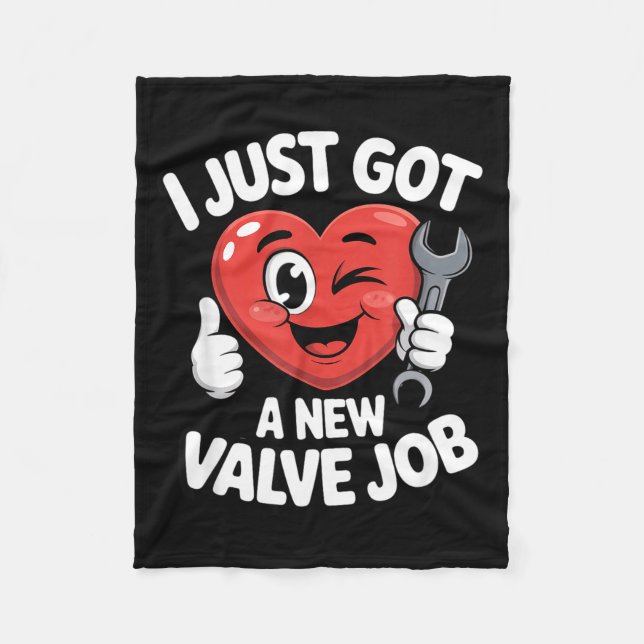 I Just Got A New Valve Job Open Heart Surgery Byp  Fleecedecke (Vorderseite)
