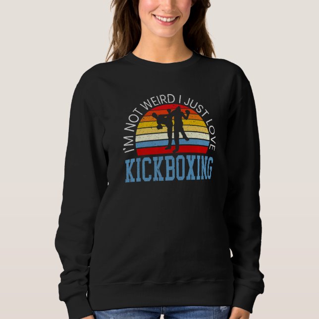I just Liebe Kickboxing Kickboxer Kämpfe Sweatshirt (Vorderseite)