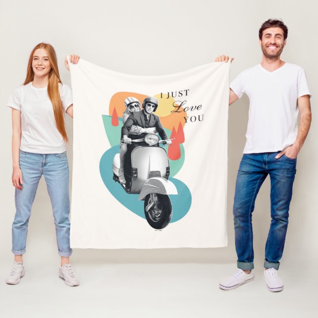 "I just Liebe You" Tanya & Greg - Der weiße Lotus Fleecedecke (Beispiel)