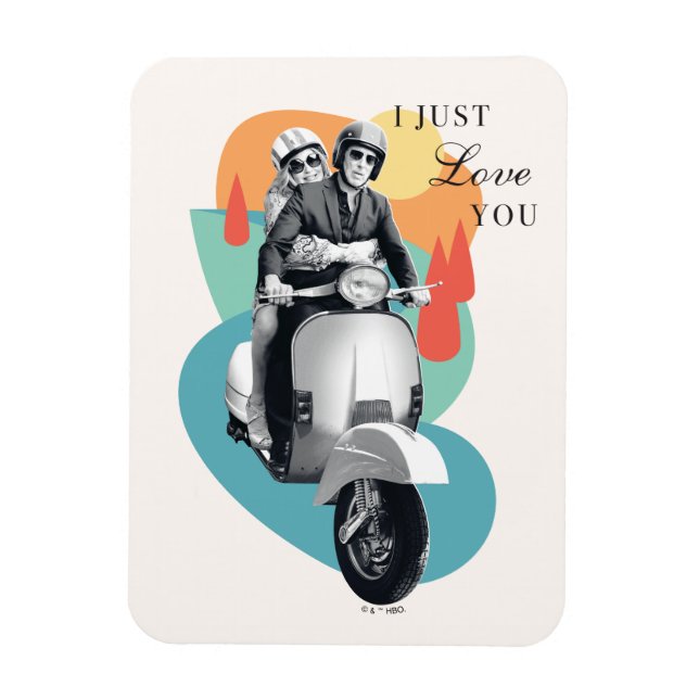 "I just Liebe You" Tanya & Greg - Der weiße Lotus Magnet (Vertikal)