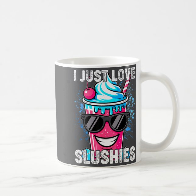 I Just Love Slushies Cool Fun Summer Slushy Drink  Kaffeetasse (Rechts)