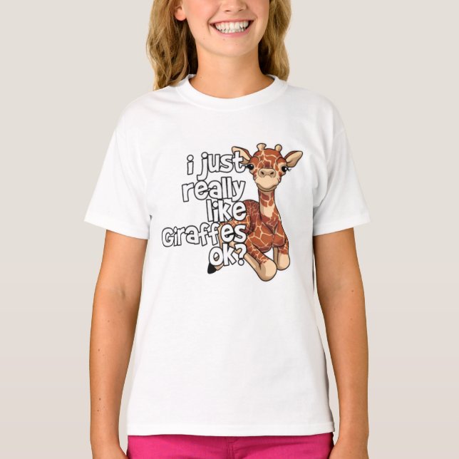 i just really Giraffe ok T-Shirt (Vorderseite)