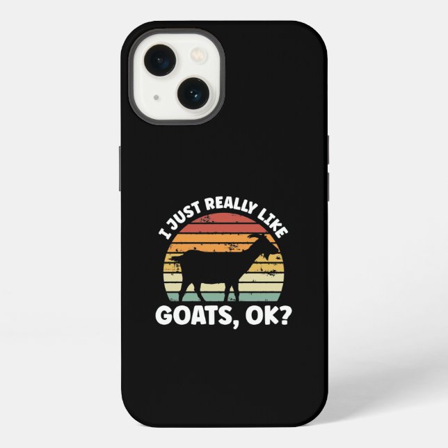 I just really like goats iPhone hülle (Rückseite)