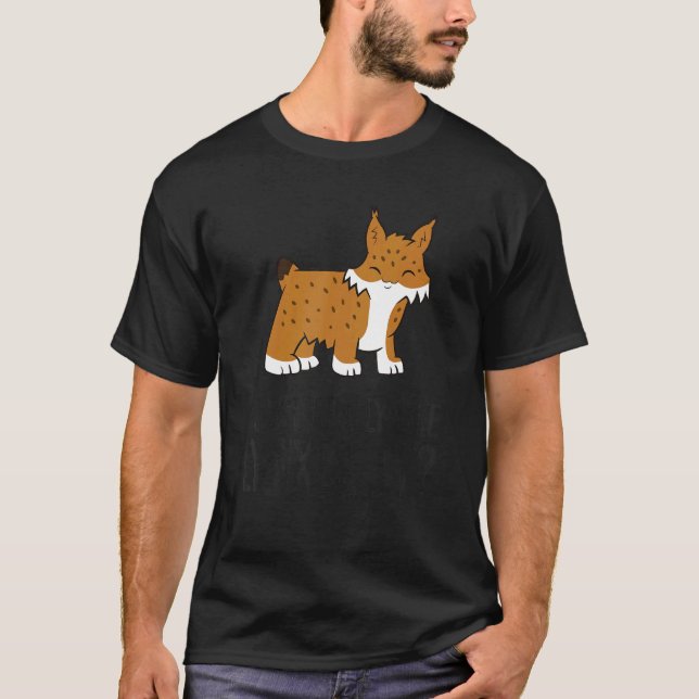 I Just Really Like Lynxes Ok Cute Lynx Cat T-Shirt (Vorderseite)