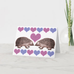 I Karte Liebe Hedgies Igelvalentines Tages