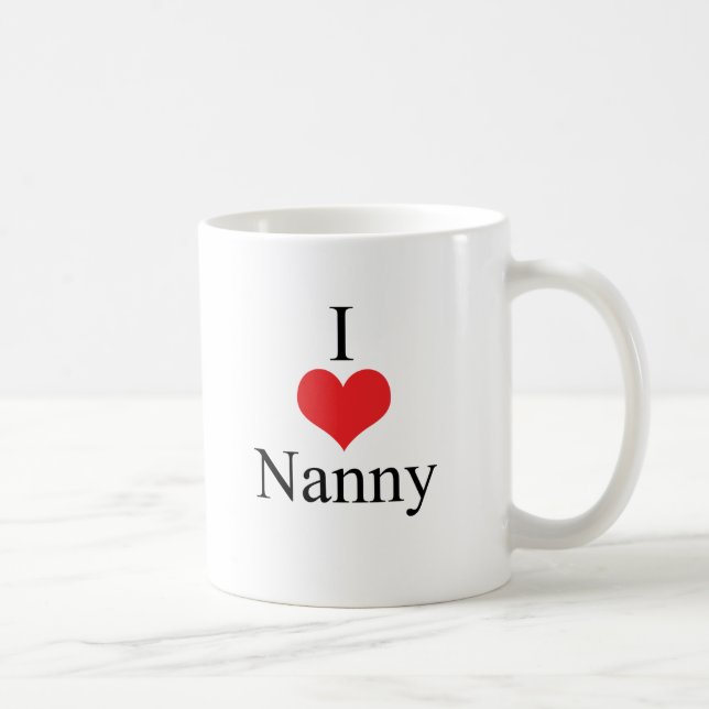 I Kindermädchen der Liebe-(Herz) Tasse (Rechts)