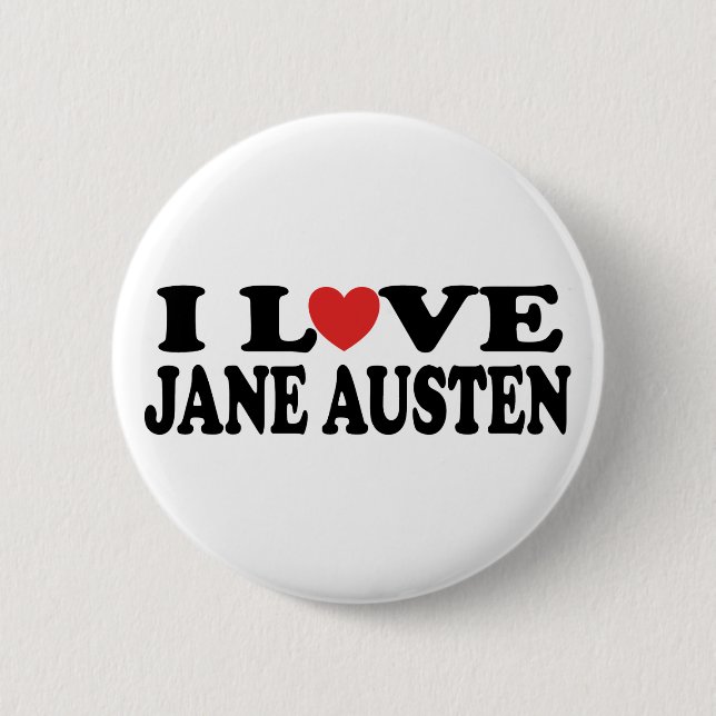 I Klassiker Liebe-Janes Austen Button (Vorderseite)