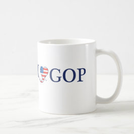 I klassische weißer Kaffee-Tasse Liebe GOP Tasse