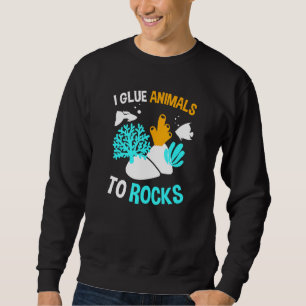I Kleben von Tieren an Felsen - Fischtank oder Rif Sweatshirt