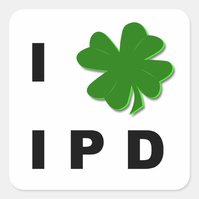 I Kleeblatt IPD White Sticker (Vorderseite)