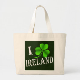 I Kleeblatt Ireland wt jtcent Jumbo Stoffbeutel
