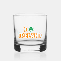 "I [KLEEBLATT] IRLAND" Felsglas