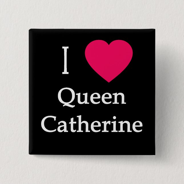 I Kleid der Herz-Königin-Catherine, Knöpfe, Tassen Button (Vorderseite)