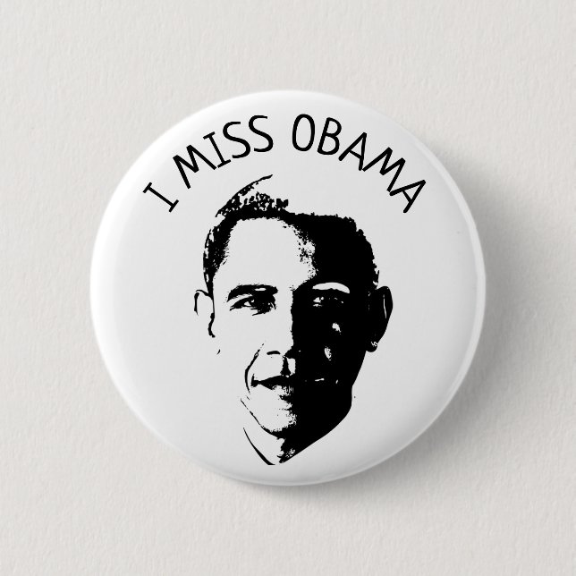 I Knopf Fräulein-Barack Obama Button (Vorderseite)