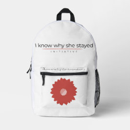 I Know Why She Stayed Print Cut Sew Bag Bedruckter Rucksack