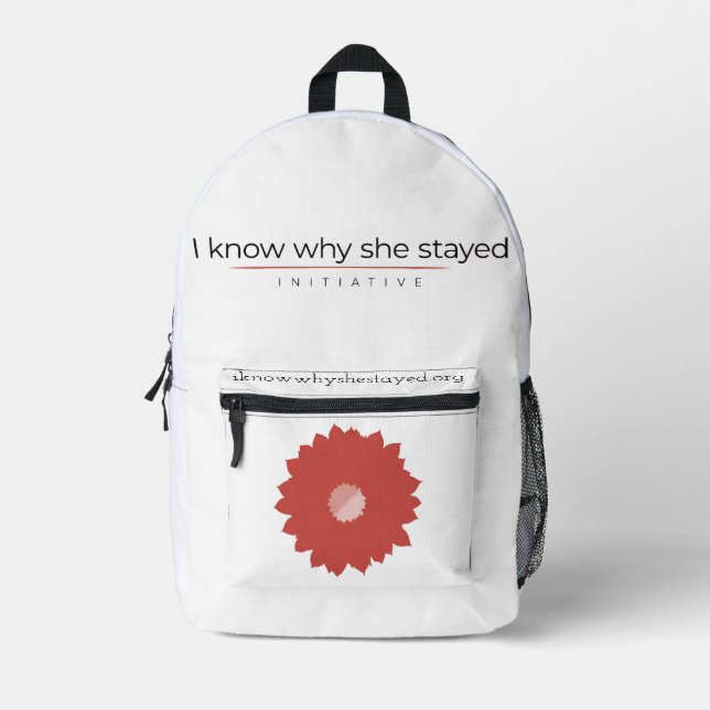 I Know Why She Stayed Print Cut Sew Bag Bedruckter Rucksack (Vorderseite)
