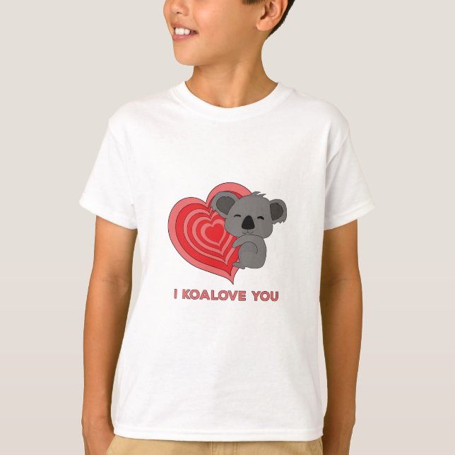 I Koalove You T-Shirt (Vorderseite)