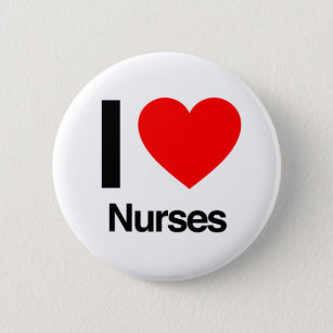 i Krankenschwestern und Krankenpfleger in der Lieb Button