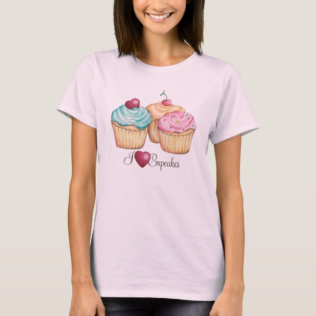 I Kuchen-T - Shirt der Liebe-(Herz) (Vorderseite)