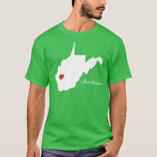 I kundengerechte Stadt Herz-Westvirginias T-Shirt