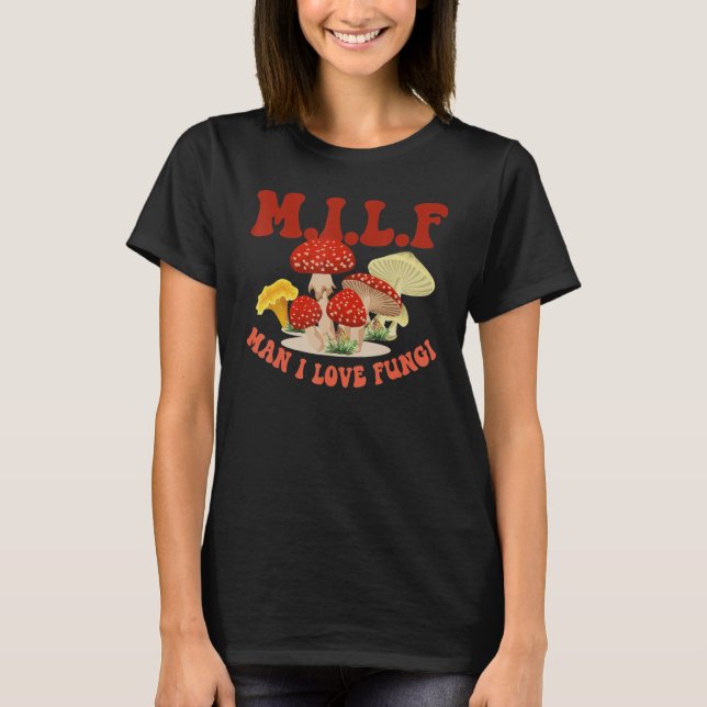 I L F Vintage Pilzmykologie Fungi T-Shirt (Vorderseite)