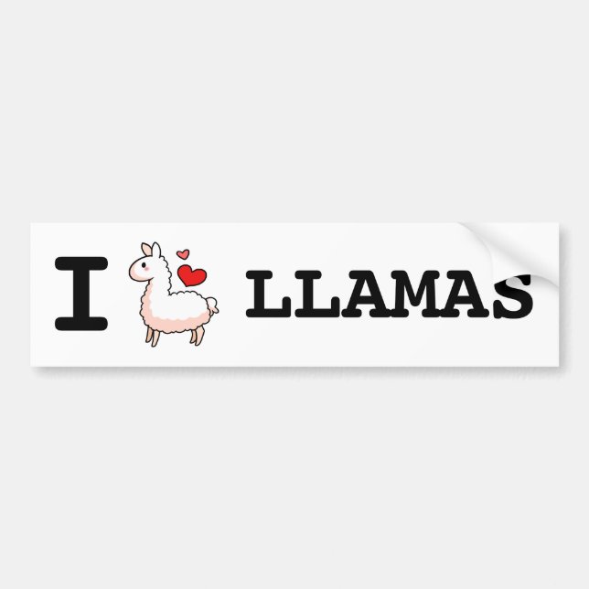 I Lama-Lamas Autoaufkleber (Vorne)