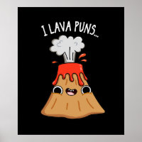 I Lava Puns Funny Geology Volcano Pun Dark BG