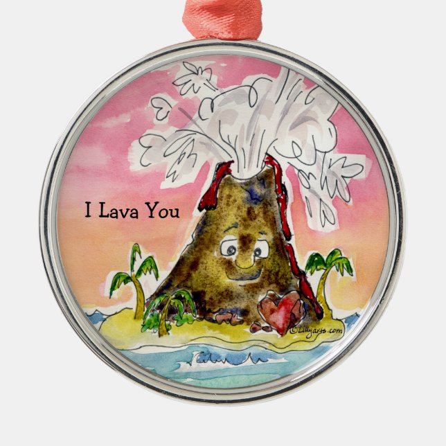 I Lava Sie Ornament Aus Metall (Vorne)