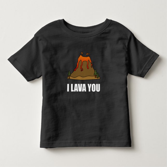 I Lava Sie Vulkan Kleinkind T-shirt (Vorderseite)