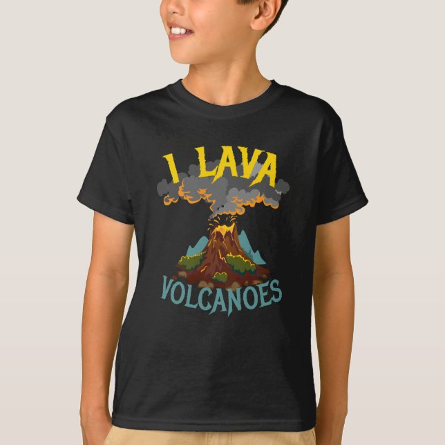 I Lava Volcanoes Volcano Geologist T-Shirt (Vorderseite)