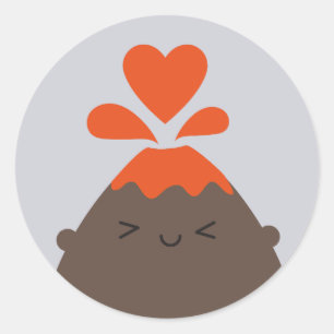 I Lava You Kawaii Runder Aufkleber