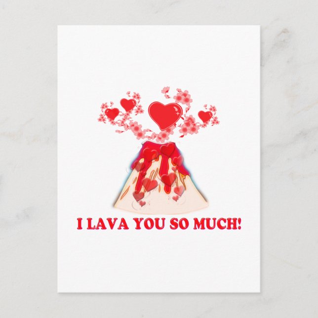 I Lava You Postkarte (Vorderseite)