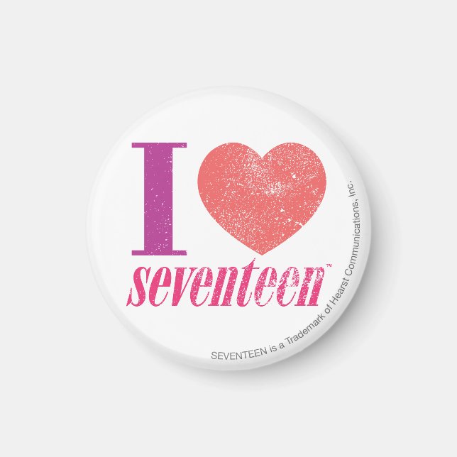 I Liebe 17 Magnet (Vorne)